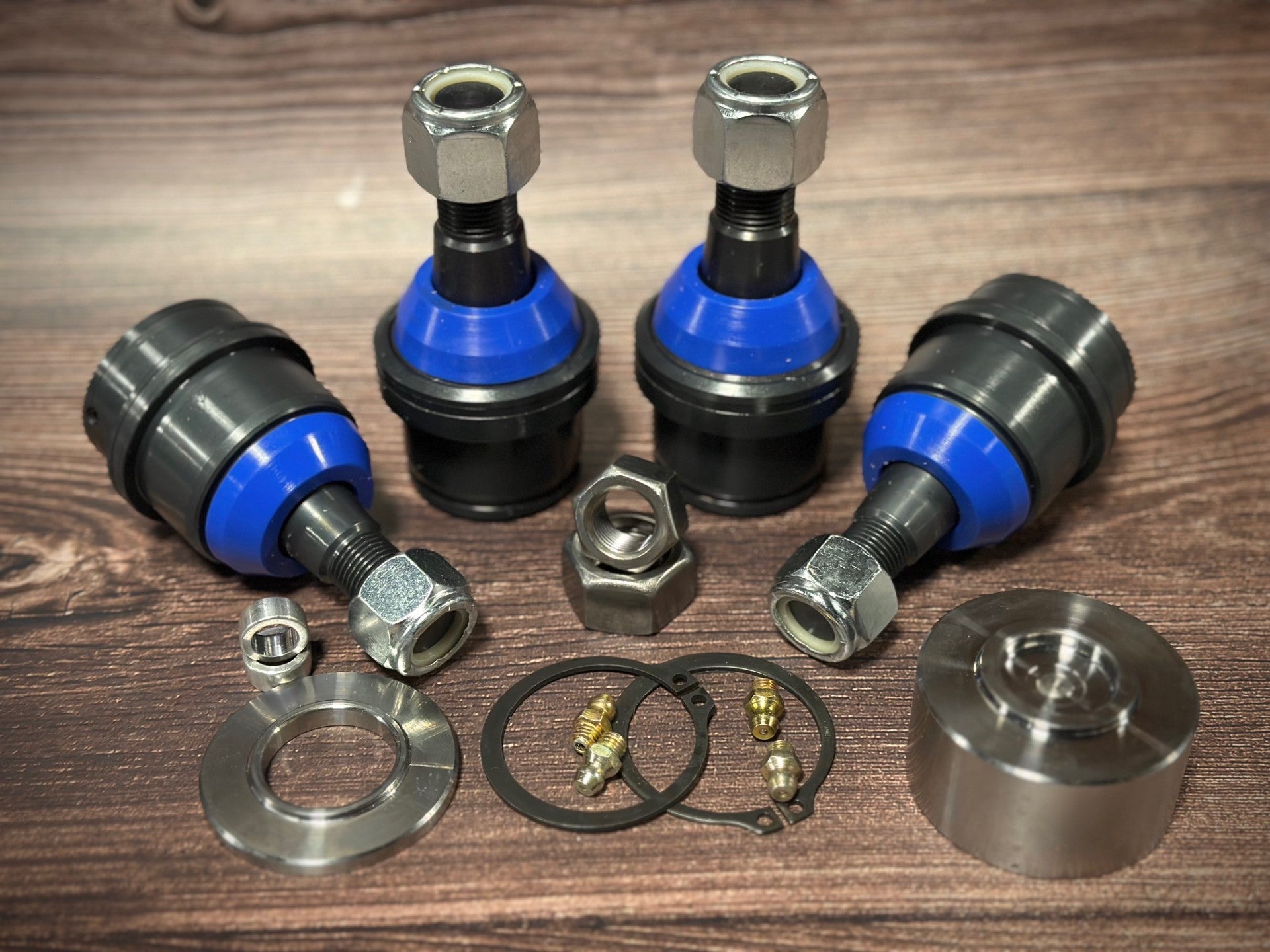 ** SET OF 4 OVERSIZED**  EMF Dodge Ram 10-13 4WD Upper and Lower Ball Joint Kit