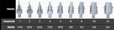 Tire Groover Heads